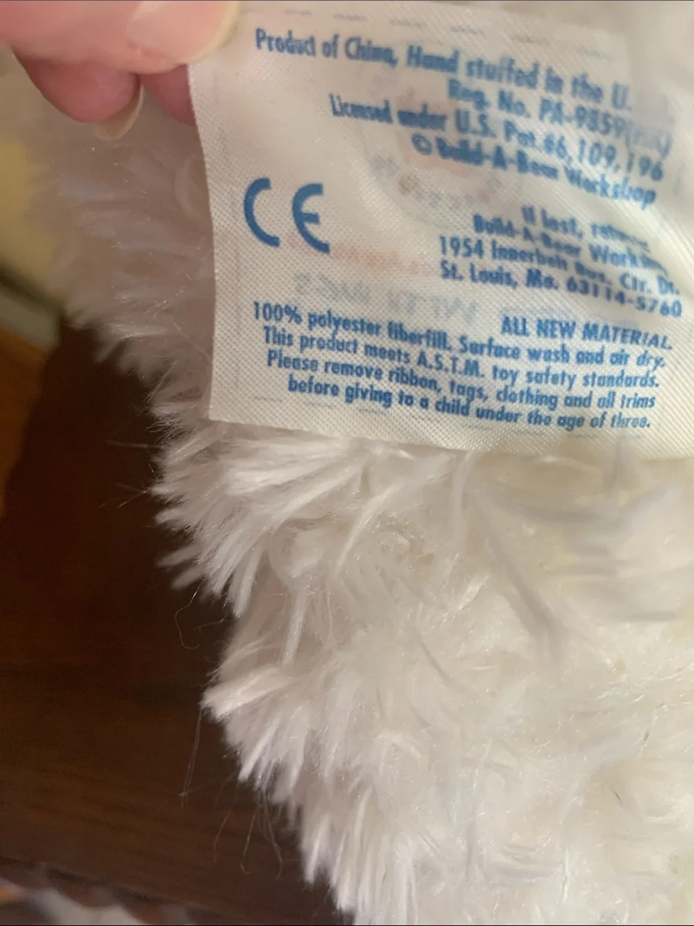 Build a Bear FRIENDS White Plush Lamb with Pink Nose and Black Eyes